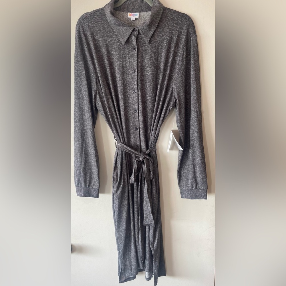 Long sleeve shirt dress new with tags.